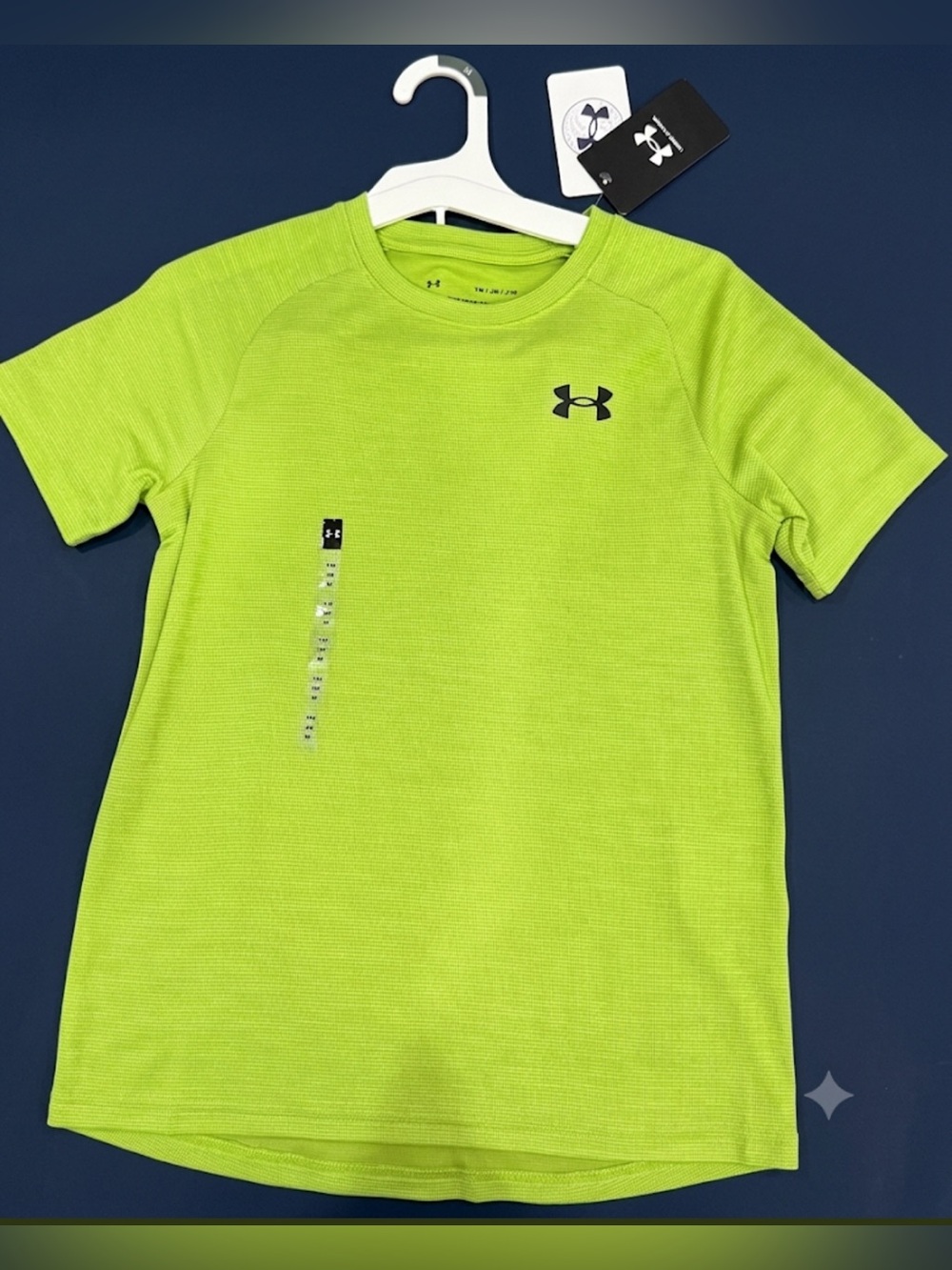 NWT Under Armour Boys Short Sleeve Performance Tee - Lime